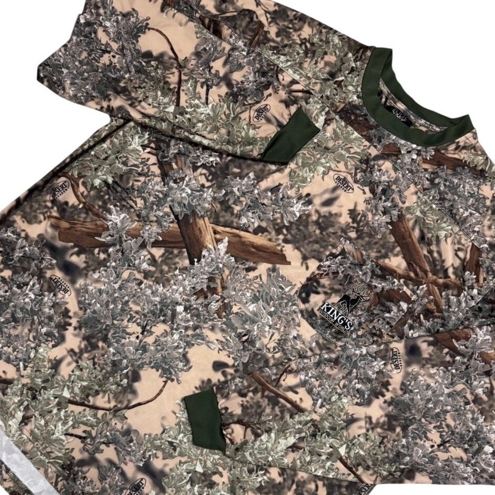 King's Outdoor World Mens 3XL Desert Shadow Camo‎ Long Sleeve Hunting Shirt